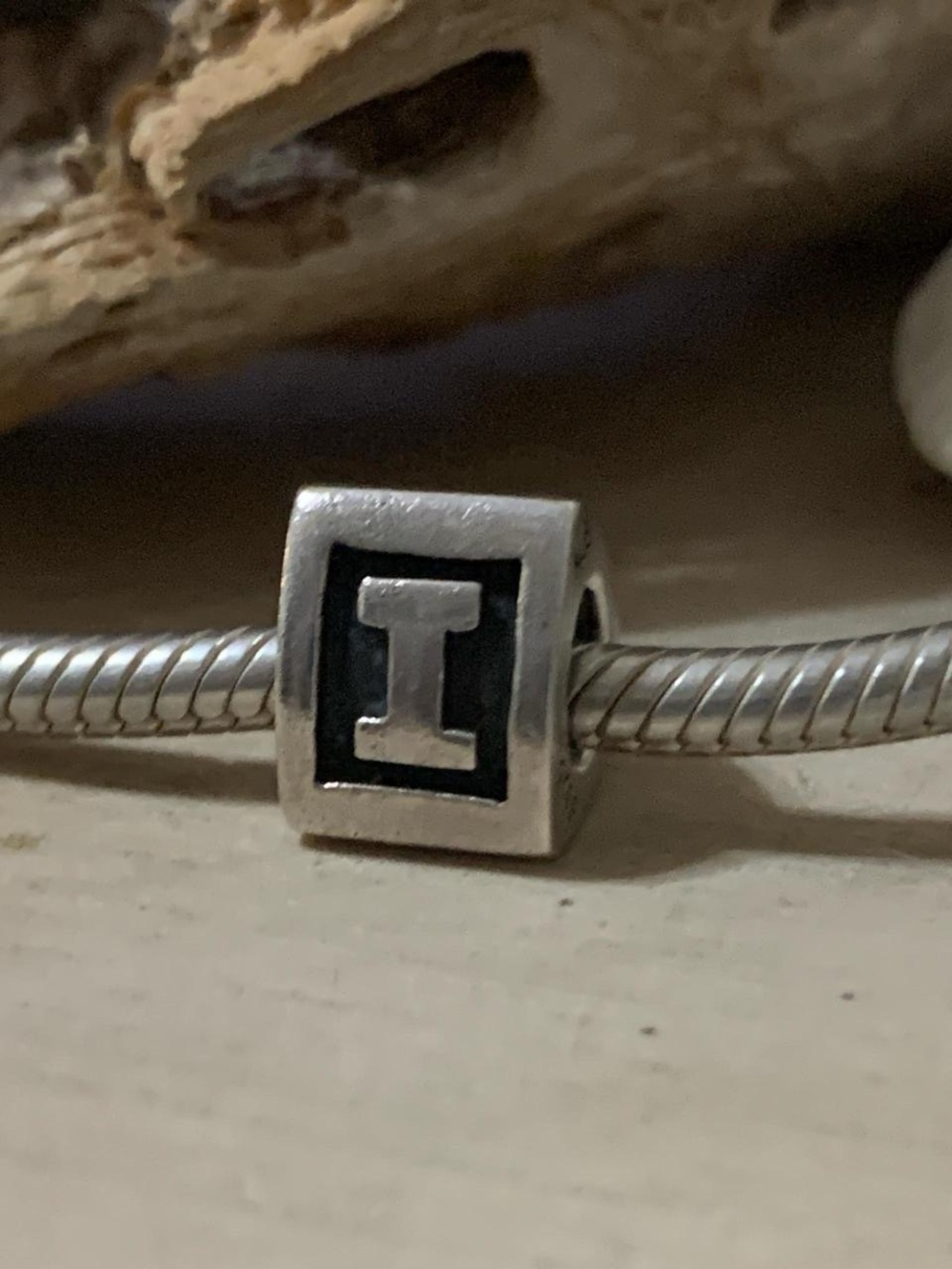 Pandora 925 Sterling Silver Initial I Letter Charm